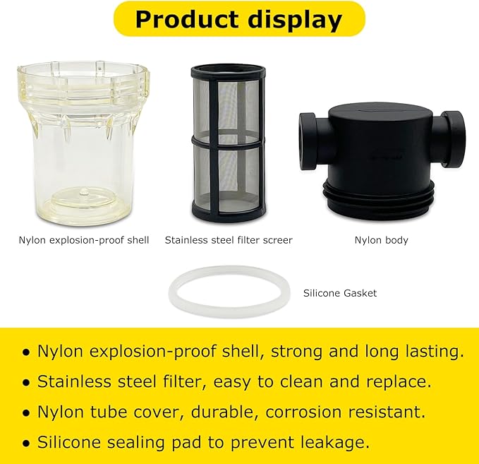 3/4" Female NPT in-Line Strainer with 100 mesh Stainless Steel Filter Screen (3/4“ 100 Mesh)