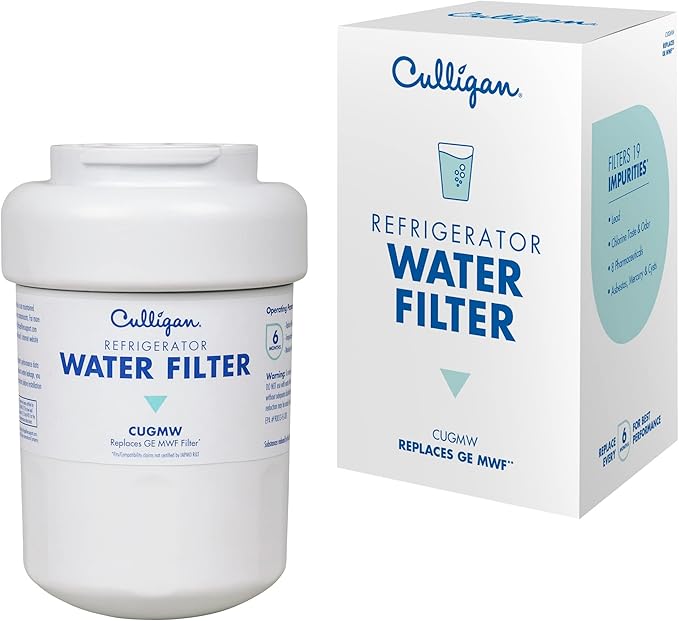 Culligan CUGMW Refrigerator Water Filter | Replacement for GE Water Filter (MWF) | Replace Every 6 Months | Pack of 1