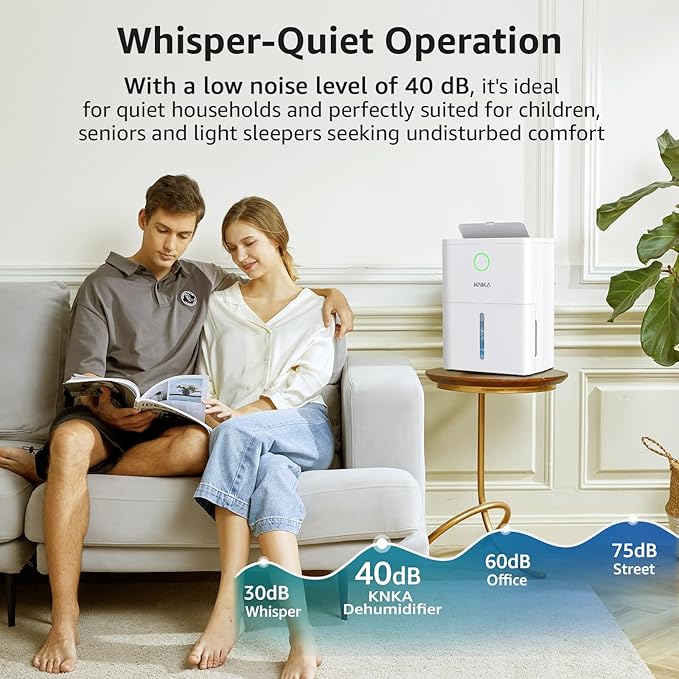 1600 sq.ft Dehumidifier for Basement, 21 Pint Dehumidifiers for Home with Drain Hose, Continuous Drainage, Washable Filter, Intelligent Humidistat for Bedroom, Bathroom, Large Room