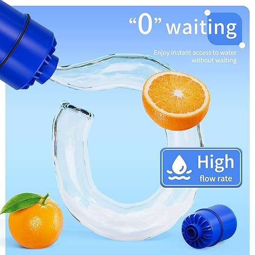 Water Filter Replacement for Water Filter Faucet, Compatible with All Pur Faucet Mount Filtration Systems RF-9999, Reducing 99% of Chromium, Lead and More, Pack of 2, by DESENRUIS