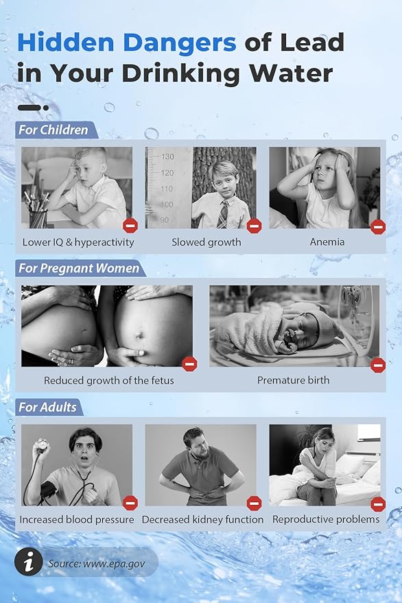 iSpring FC25B-PB 4.5” x 20” Lead, Arsenic, Cadmium, Chlorine Reducing Whole House Water Filter, SGS-Tested, Fits iSpring WGB32B Series