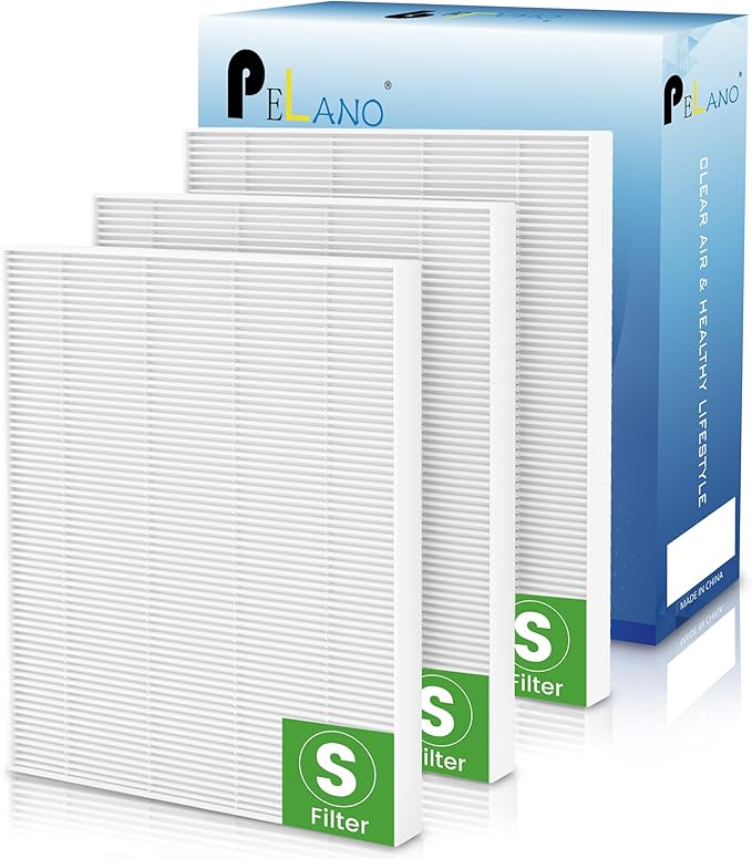 3 Pack C545 HEPA Replacement Filter S Compatible with Winix C545, B151, P150, 9300, Hepa Filter S, Part Number 1712-0096-00 and 2522-0058-00