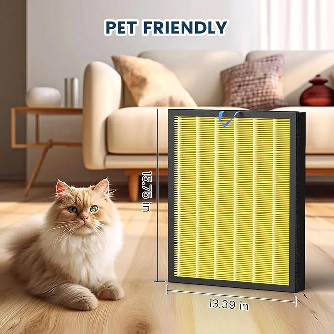 Vital 200S Pet Care Replacement Parts for LEVOIT Vital 200S and 200S-P, 200S-RF-PA (LRF-V201-YUS), 2 Pack, Yellow