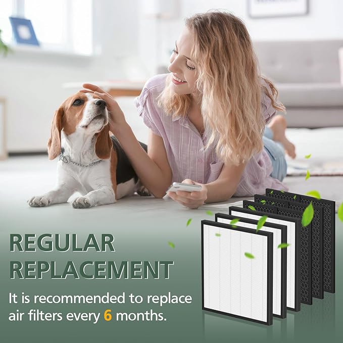 LV-PUR131 Replacement Filters for LEVOIT LV-PUR131 and LV-PUR131s Air Purifier Models, LV-PUR131-RF, 3 Pack HEPA and Activated Carbon Filters