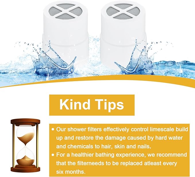 Replacement Cartridge Shower Filter for jolie shower head filter (2 pcs)