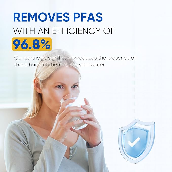 PUREPLUS PRO Refrigerator Water Filter Replacement for HDX FMG-1, PL-100, WFC1201, PC75009, RWF1060, RWF0600A, 469991 Refrigerator Cartridge, NSF/ANSI 53&42 Certified, 1Pack