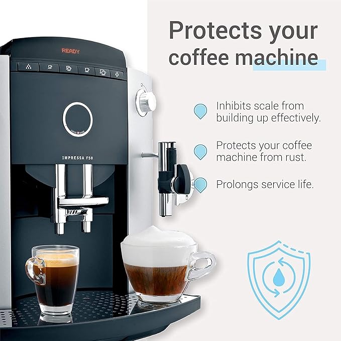 AQUA CREST Coffee Filter, Replacement for Jura® Filter Clearyl/Claris Blue Capresso® Clearyl Coffee Machine Water Filter, TÜV SÜD Certified, 3 Packs