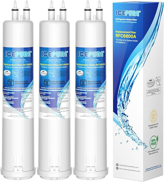 ICEPURE EDR3RXD1 Replacement for Everydrop Filter 3, 4396841, 4396710, Kenmore 46-9083, 46-9030, 9030, 9083, KAD3RXD1, WHR3RXD1 Refrigerator Water Filter, 3PACK