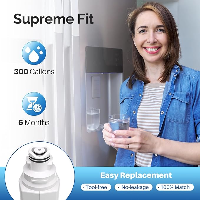 ICEPURE DA97-17376B Refrigerator Water Filter Replacement for DA97-08006C HAF-QIN, HAF-QIN/EXP, RF23M8070SG, RF23M8070SR, RF23M8090SG, RF23M8090SR, RF23M8570SR, RF23M8590SG, BRF425200AP, 2PACK