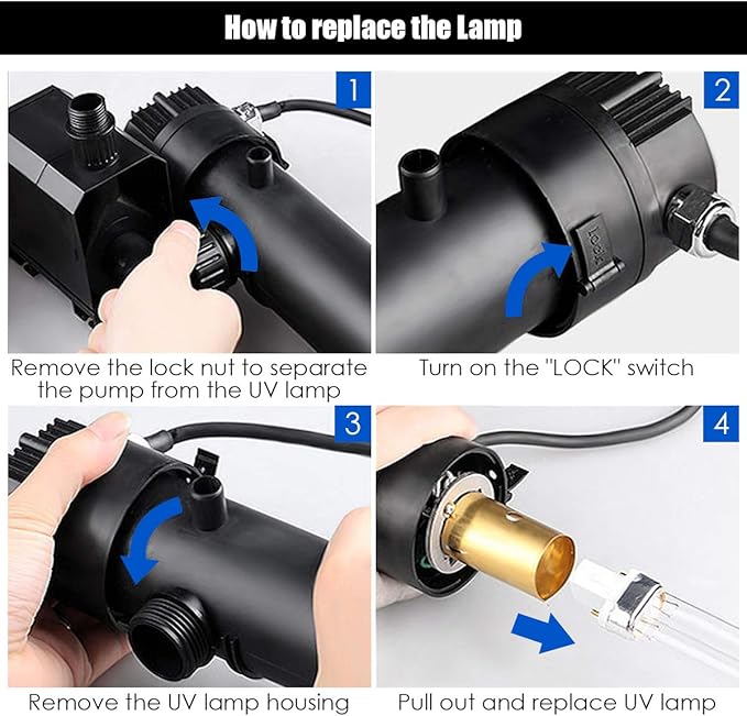 Goplus 4 in 1 Submersible Pond Filter Pump, 660 GPH Fountain Pump w/ 3 Nozzles, All-in-One Water Pond Cleaning System Outdoor for Aquariums Fish Tank (Black)