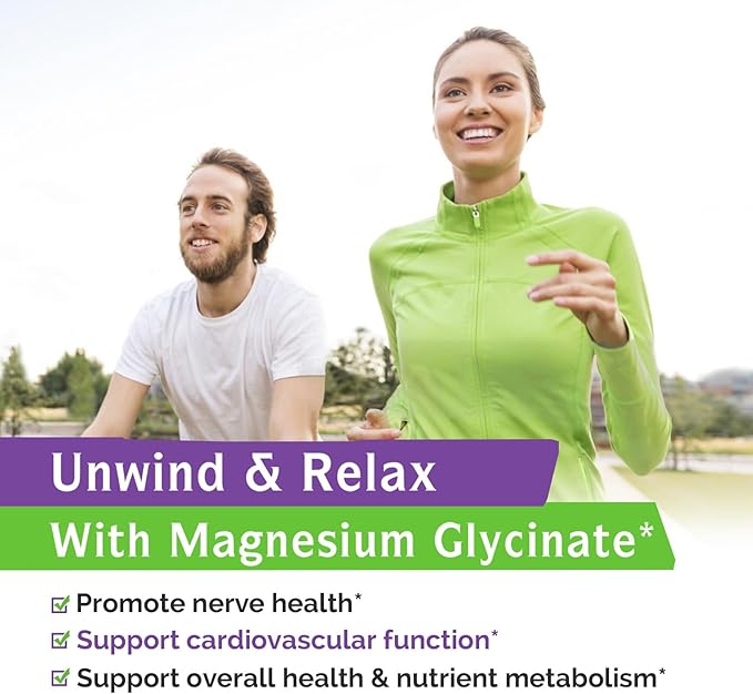 Innate Vitality Magnesium Glycinate 1000mg Per Serving | 140mg Elemental Magnesium Supplement - High Absorption, Non Buffered, Non-GMO & No Gluten - Nerve, Bone & Heart Health - 240 Caps