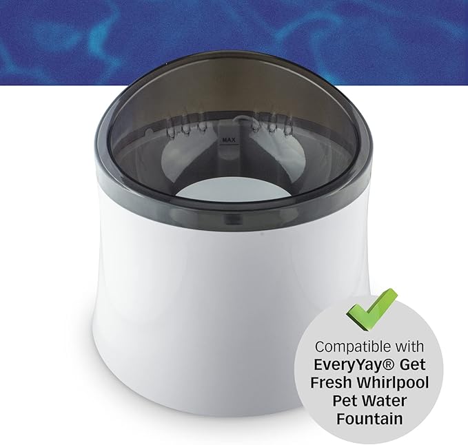 PET STANDARD Replacement Water Filter Compatible with EveryYay® Get Fresh Whirlpool Pet Fountain, Pack of 12