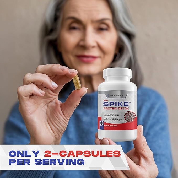 Spike Protein Detox - Spike Support Supplement with Nattokinase 4000Fu, Bromelain 500mg, Curcumin 1000mg - Unflavored Blend Promoting Improved Wellness - Made in The USA - 60 Capsules, 30 Day Supply