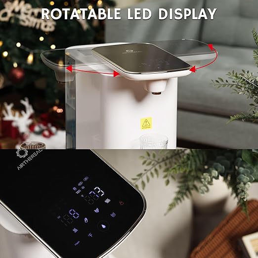 Airthereal Reverse Osmosis Countertop Water Filter System, 5 Stage Purification, 3:1 Pure to Drain, Portable 6L Water Purifier, Pristine Pro6H (No Installation Required)