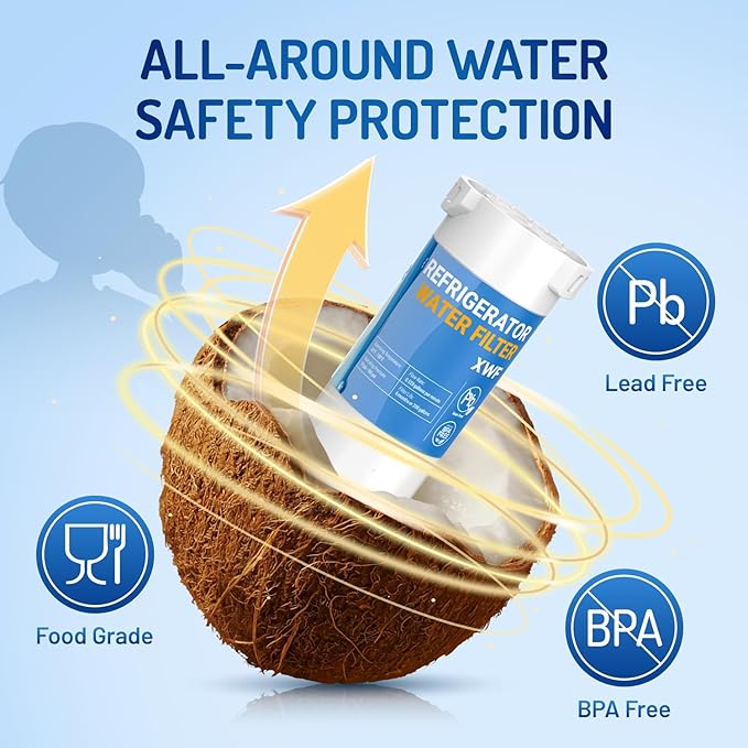 XWF (Not XWFE) Water Filter Replacement for ge XWF Water Filter, Replacement for ge WR17X30702 GBE21 GDE21 GDE25 GFE24 GFE26 GNE21 GNE25 GNE27 GNE27 GWE19 GYE18 Filter | 3pack