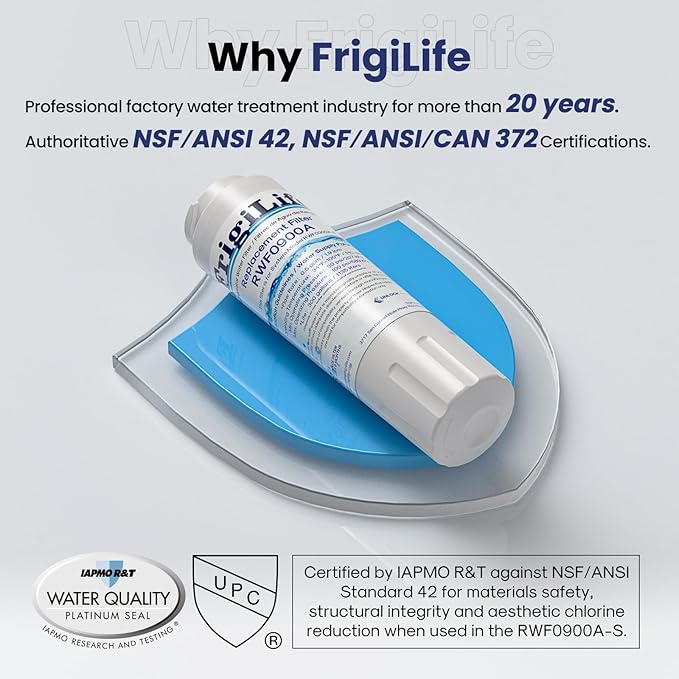 UKF8001 Replacement for EveryDrop Filter 4, Everydrop EDR4RXD1, Maytag UKF8001AXX-200, UKF8001P, Whirlpool 4396395, 469006, FMM-2 MPF15090 WF-UKF8001, SGF-M9 Refrigerator Water Filter, 3PACK