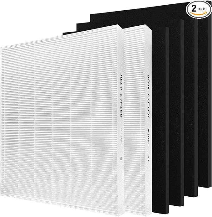 AP-1512HH Air Purifier Replacement Compatible with Coway Airmega AP-1512HH and Airmega 200M air Purifier, 2 True HEPA Filter and 4 Carbon Pre-Filters for Part No #3364899