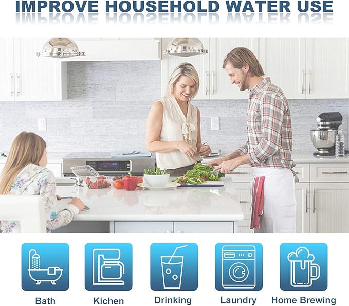 Membrane Solutions 1 Micron Sediment Water Filter Replacement Polypropylene Cartridge 20"x2.5" for Whole House Filter System - 6 Pack