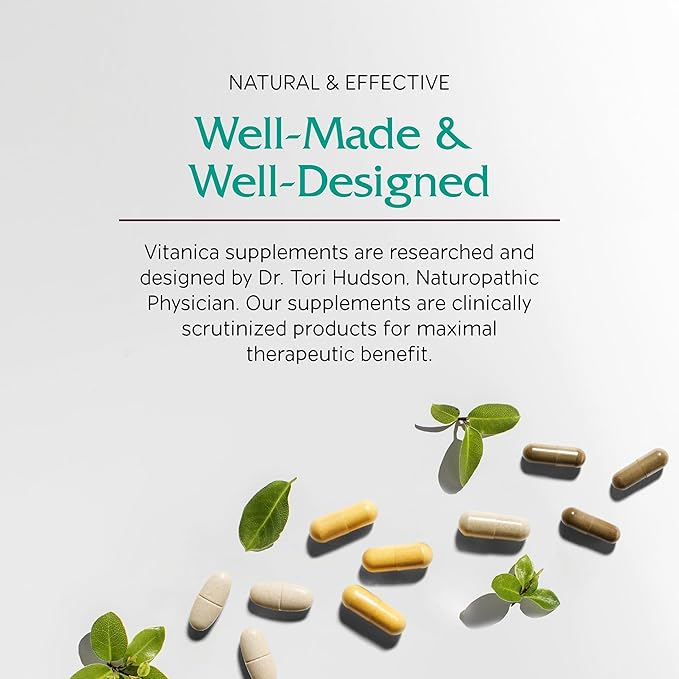 Vitanica FemRebalance, Hormone Balance Support for Women, Vegan, 60 Capsules