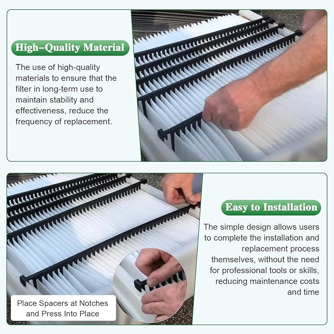 4119 Replacement Filter Compatible with Aprilaire 2200, 2250, Space Gard 2200 Whole House Furnace, for Aprilaire 2200 upgrade kit 2 Pack