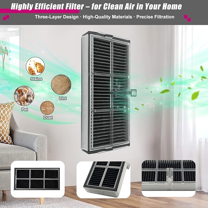 Accessories Kit for Dreame X40 Ultra L40 Ultra MOVA P10 Pro Ultra Robot Vacuum Cleaner, 2 Main Brushes, 4 HEPA Filters, 4 Mop Pads, 4 Vacuum Bags, 6 Side Brushes, 1 Cleaning Brush, 1 Screwdriver