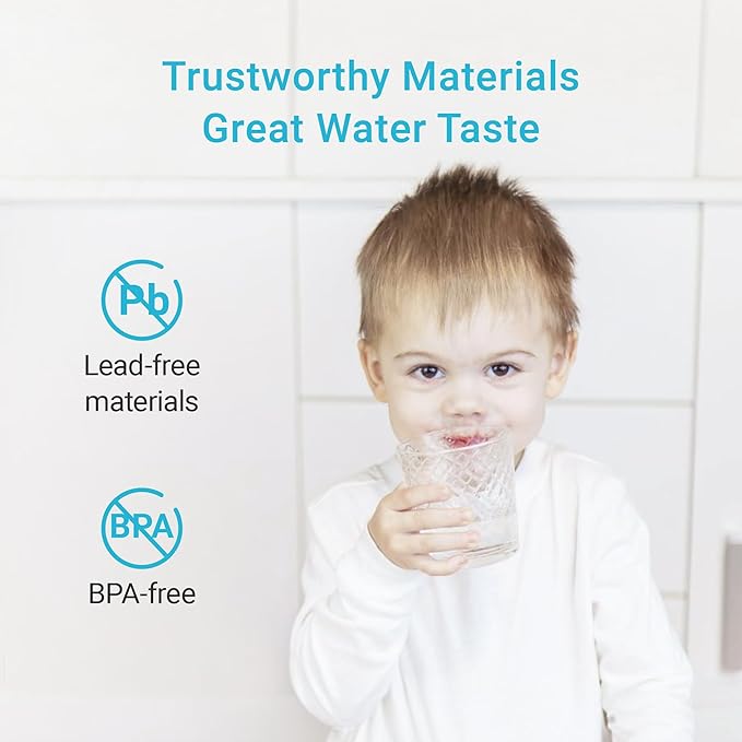 AQUA CREST Water Filter Compatible with LifeStraw® Home Pitcher and Dispenser Systems, Replacement for LifeStraw® Water Filter, Reduces Chlorine and Odor, Activated Carbon Filters, 3 Packs