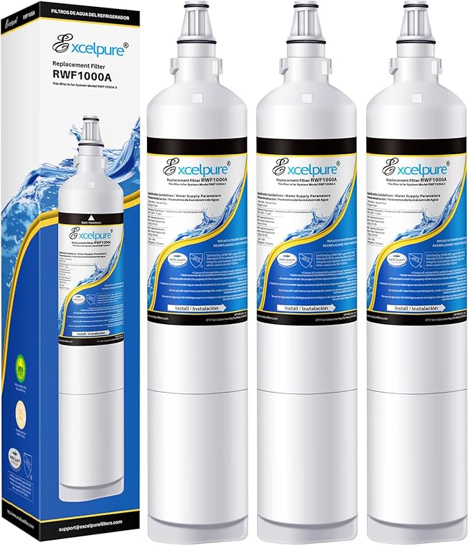 5231JA2006A Replacement for LG LT600P,5231JA2006B, Kenmore 46-9990, 5231JA2006F,R-9990, 5231JA2006E, LFX25975ST, LFX25960ST, EFF-6003A, LFX23961ST, SGF-LB60, Refrigerator Water Filter, 3PACK