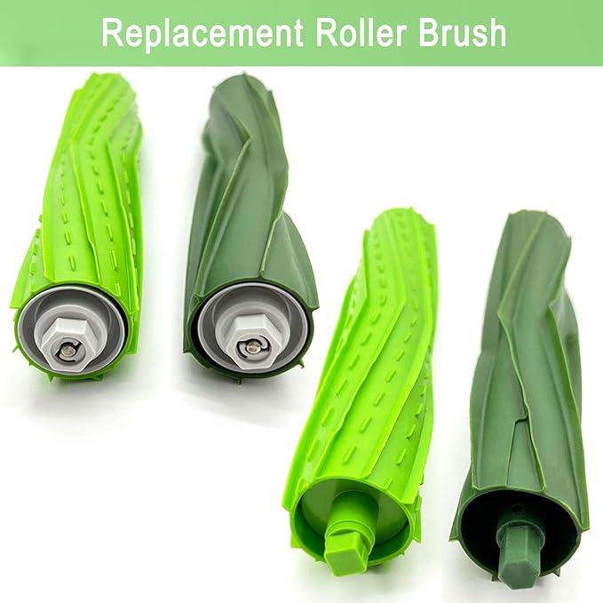 Replacement Parts for iRobot Roomba E5 E6 E7 i2 i3 i3+i4 i4+ i5 i5+ i6 i6+ i7 i7+ i8 i8+/Plus i1 E i j Series Robot Vacuum,2 sets of multi-surface roller brushes 8 filters 8 side brushes