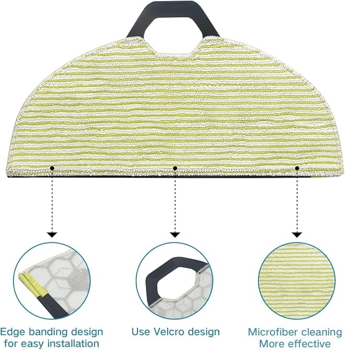 Replacement Parts Compatible with Shark AV2610WA AV2630WA RV2610WA Matrix Plus Robot Vacuum Cleaner,1 Main Brush,1 Main Brush Cover,2 Filters,5 Mop Pads,6 Side Brushes,1 Pre Filter,1 Pre-Motor Foam