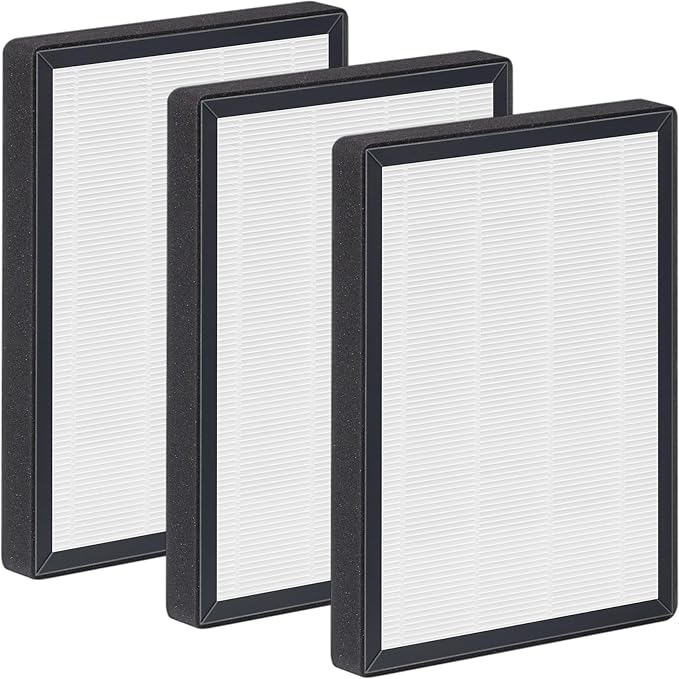 ProHEPA 9000 True HEPA Replacement Filters Compatible with VEVA ProHEPA 9000 Puri-fiers, 3 pack H13 True HEPA Filters & 3 Activated Carbon Pre-Filters