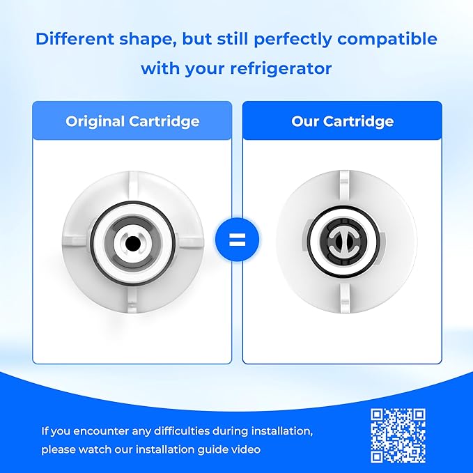 Waterdrop ADQ747935 LT1000PC Replacement for LG® LT1000P®/PC/PCS ThinQ® Refrigerator Water Filter, LFXS26973S, LMXS28626S, LMWS27626S, LFXS28596S, ADQ74793501 and LT120F®, 3 Combo