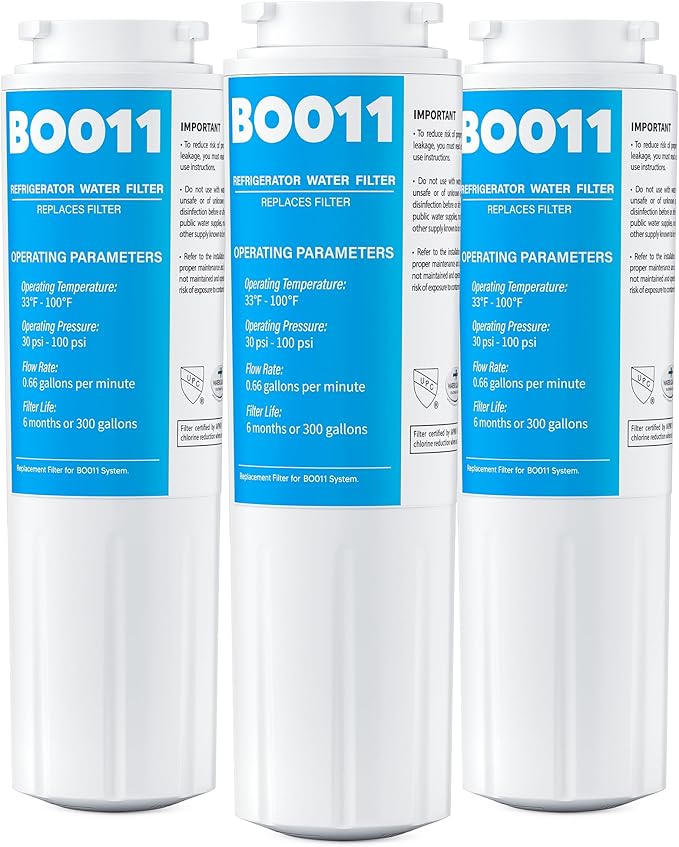 Upgraded BOGDA EDR4RXD1 RWF0900A Water Filter UKF8001, Fit for Evenydrop Filter 4 and Whirl-Pool Water Filter 4, Replacement RFC0900A, AXX-200/750, UKF8001P, 469006, WD-F07, 3 packs