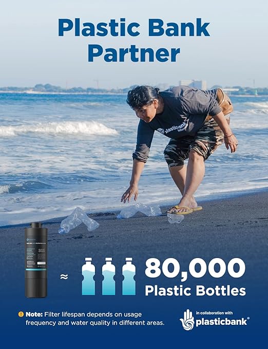 NOVETE Under Sink Water Filter System, Upgraded 30,000 Gallons, NSF/ANSI 42 & 372 Certified, Reduces 99% Chlorine, Lead, PFOA/PFOS, Bad Taste & Odor, Direct Connect to Kitchen Faucet, UWF1A-PC, Black