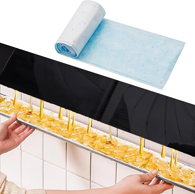 20pcs Range Hood Filter Paper Hood Grease Filters Range Hood Oil Absorbing Cotton Nonwoven Fabric Flame Retardant Material Oil Proof Sheets