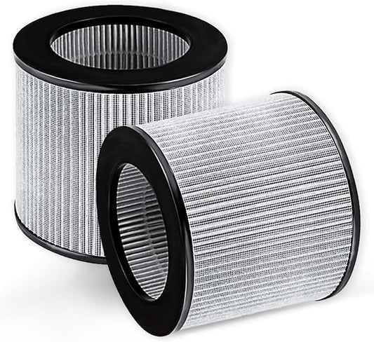 2801 Replacement Filter Compatible with Bissell MYair Personal Air Purifiers 2780 2780A 2780B 2780P and 27809 - Compare to My Air Part 2801-3-in-1 Air Filter and Activated Carbon Filters (2 Pack)