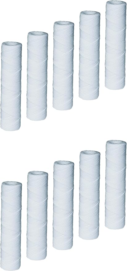 CFS – 5 Micron Sediment Water Filter Cartridges Compatible with Campbell 1SS Models – Removes Bad Taste and Odor – Whole House Replacement Filter Cartridge – 9-3/4" Cartridge, 10 Pack