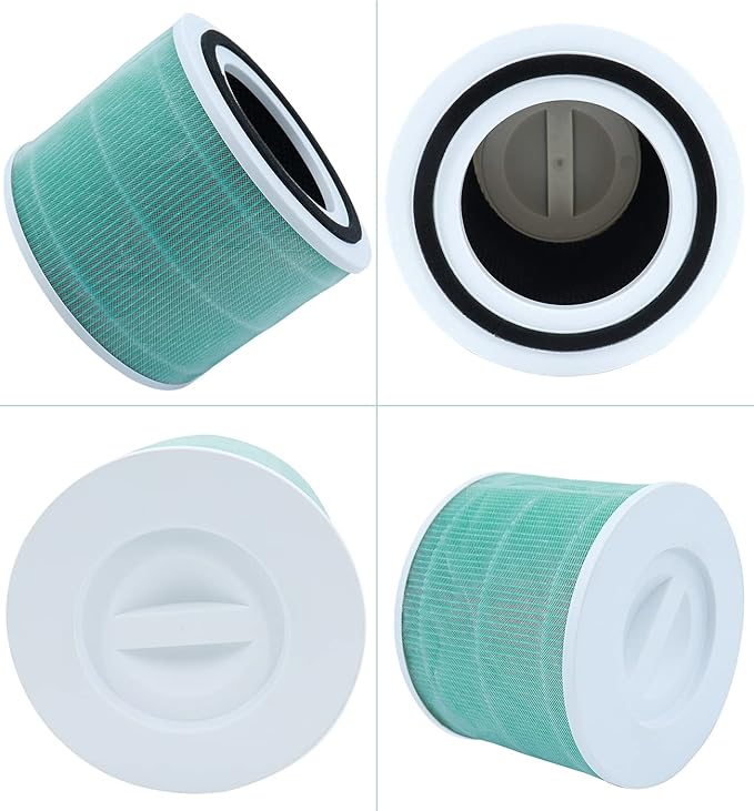 for LEVOIT Core 300 and Core 300S Filte Replacement High-Efficiency Activated Carbon Air Purifier, True Filter 3-in-1 Care Pet Compared Core 300-RF Filtes VortexAir Green 2Pack