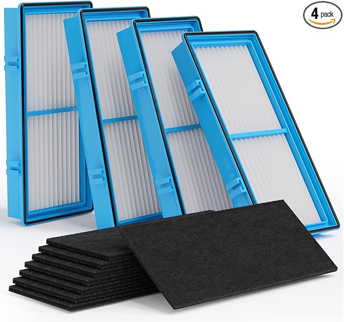Aer1 Filter Replacement for Holmes Air Puri-fiers, HAPF30AT(4 True HEPA Filters + 8 Carbon Booster Filters), 12 pack