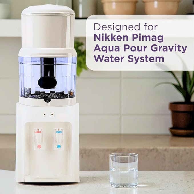 Gravity Water Filter Replacement Cartridge 1361 for Nikken PiMag Aqua Pour Water System, Alkaline Mineral Home Filtration System Parts & Accessories for Countertop Dispenser,Filtros de Agua para Tomar