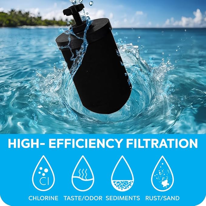 CB5 next-gen water filter with state-of-the-art technology by Clearbrook, LLC The Original BB9 Filter Maker. 5-Inch Gravity Water Filter, High-Performance, No Electricity Needed, Set of 2