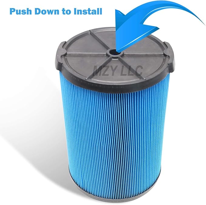 2 Pack VF5000 Replacement Filter for Ridgid for Shop Vac 6-20 Gallon Wet Dry Vacuums, 3 Layer Pleated Vacuum Filter Fits for WD1450 WD0970 WD1270 WD06700 WD1680 RV2400A