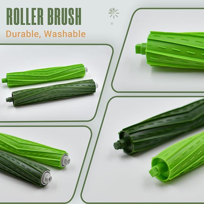 Replacement Parts Accessories Kit for iRobot Roomba J5 J5+ J6 J6+ J7 J7+ J8 J8+ J9 J9+ J J Plus Series Robotic Vacuum Attachment, 1 Rubber Brush, 5 HEPA Filter, 6 Side Brush