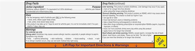 Voltaren Arthritis Pain Gel for Powerful Topical Arthritis Pain Relief with Diclofenac - NEW Easy Open Cap - 150 g