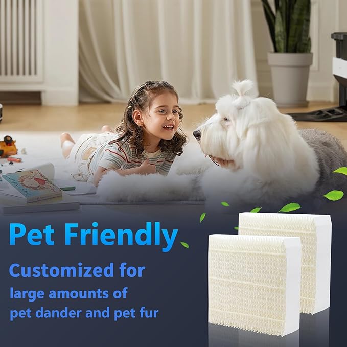 Funmit 1043 Super Humidifier Wick Filter (2 Pack) Replacement for Essick Air AIRCARE EP9500, EP9700, EP9800, EP9R500, EP9R800, 821000, 826000, 826800, 831000 Bemis Space Saver 800 8000 Humidifiers