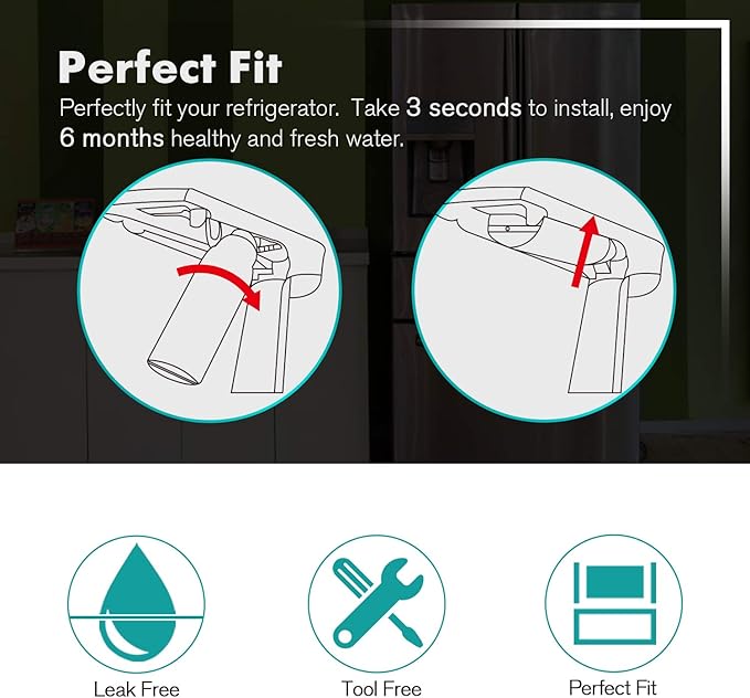 ICEPURE PLUS ADQ747935 NSF/ANSI 53 Certified Replacement for LG LT1000P, Kenmore Elite 9980 LT1000PC ADQ74793501 LT1000 MDJ64844601 RWF4700AC LFXS26973S Refrigerator Water Filter, 3PACK