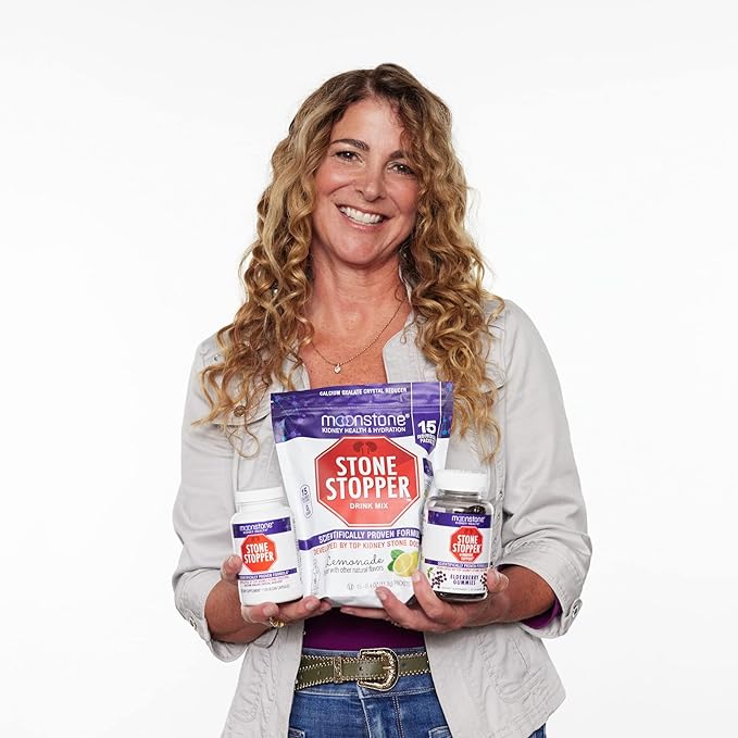 Stone Stopper Drink Mix, Tropical, Kidney Stone Prevention, Calcium Oxalate Protector, Developed by Urologists to Improve Hydration and Support Kidney Health, 15 Day Supply