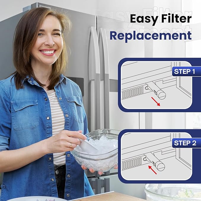 RFC6600A Refrigerator Water Filter Compatible with EDR3RXD1, Everydrop Filter 3, 4396841, 4396710, Kenmore 46-9083, 46-9030, 9030, 9083, KAD3RXD1, WHR3RXD1, 3PACK