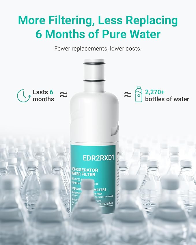 W10413645A Water Replacement, Compatible with KAD2RXD1, EDR2RXD1, WHR2RXD1, P9KB2L, P9RFKB2L, 9903, 9082, 469082, 2 Pack