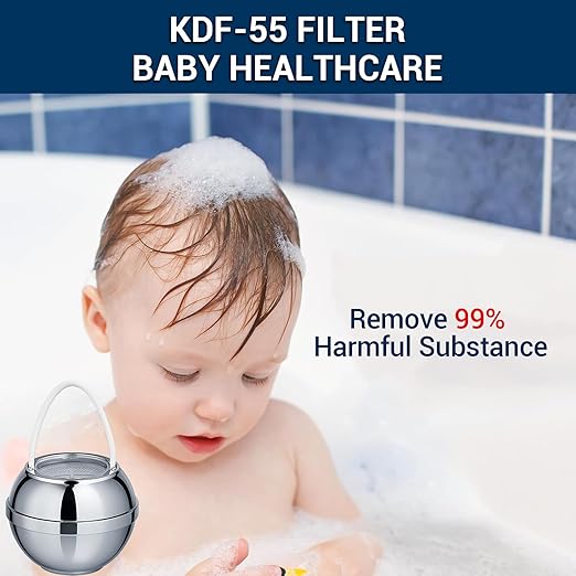 Bath Filter for Tub - Kinder Water Filter for Bathtub, Hard Water Softener to Remove Lead,Chlorine and Fluoride, Improve Skin, Hair and Nails Condition,Chrome