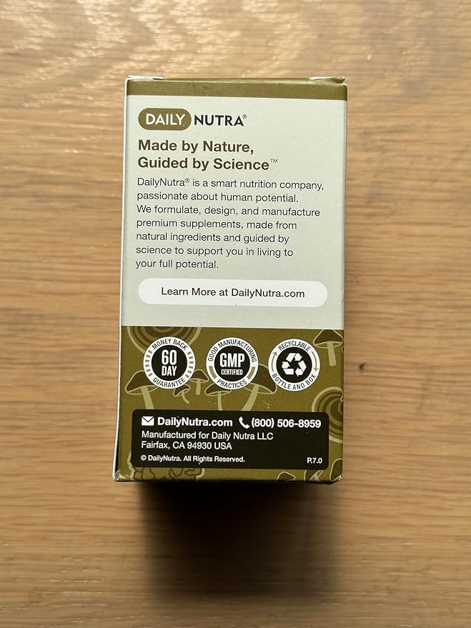Mushroom Defense Formula - Immune Support Supplement | Organic Mushrooms, Hot Water Extracted - Reishi, Chaga, Maitake, Shiitake & Turkey Tail (60 Capsules)